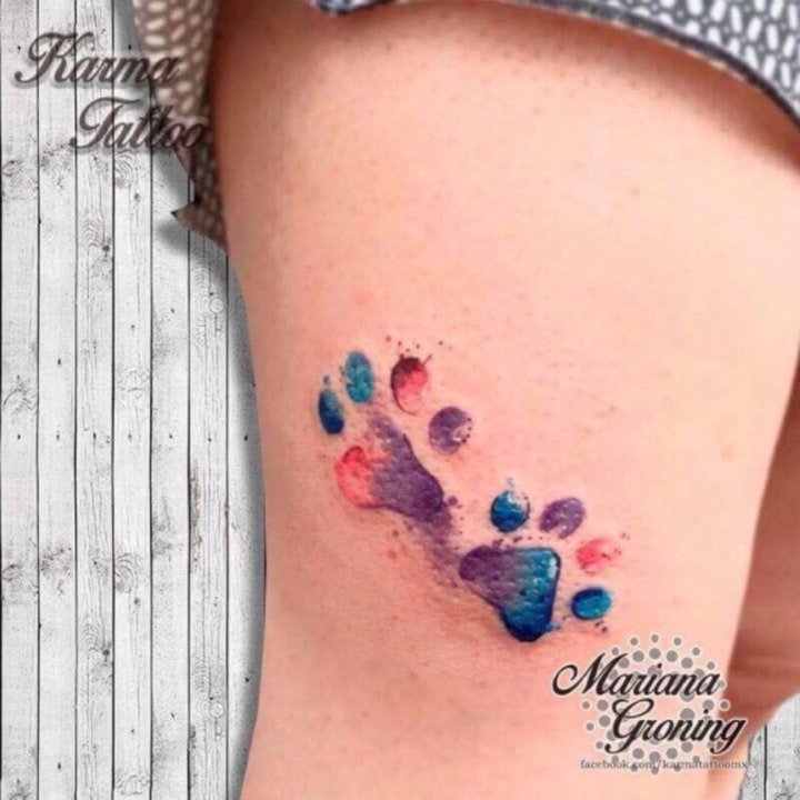 纹身彩绘图片  几款技巧与创意并行的彩绘纹身图案