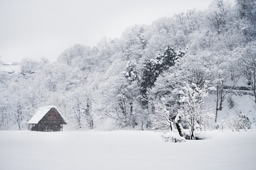 日本白川乡雪景风景图片(9张)