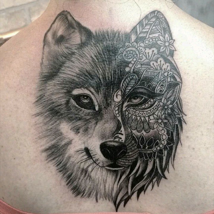 狼的纹身图案   技巧与创意并存的狼纹身图案