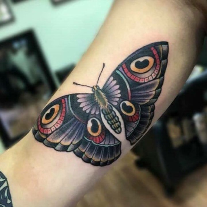 蝴蝶纹身图案 12款漂亮且梦幻的蝴蝶纹身图案