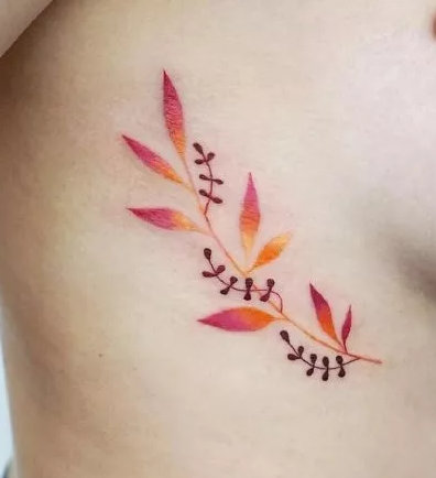 小清新花朵纹身 女神专属的9张花儿纹身图片