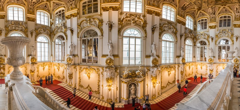 俄罗斯圣彼得堡建筑内部陈设风景图片(9张)