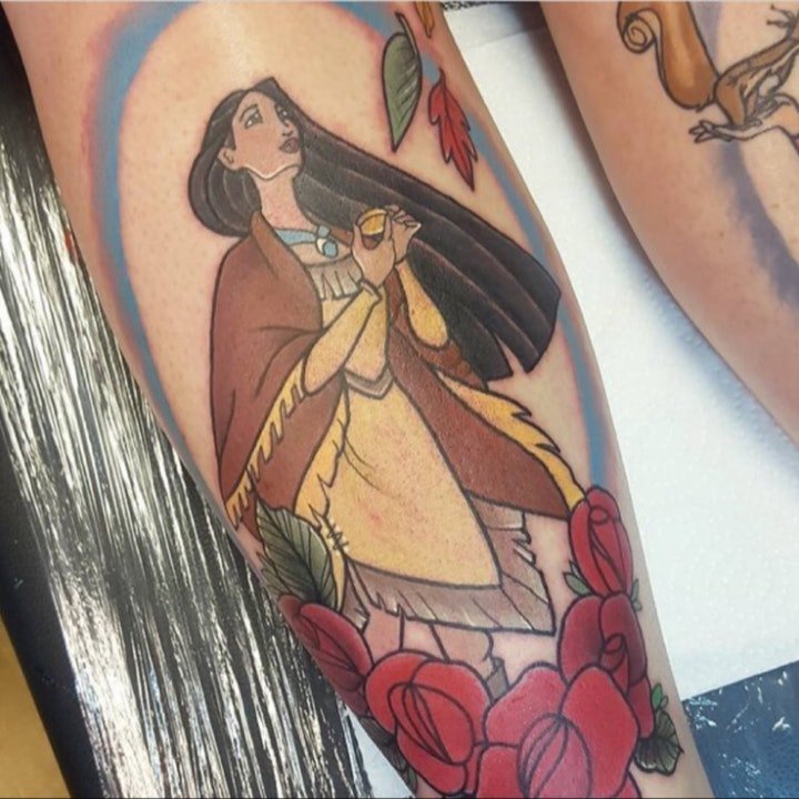 迪士尼公主纹身  高贵而又唯美的迪士尼公主系列纹身图案