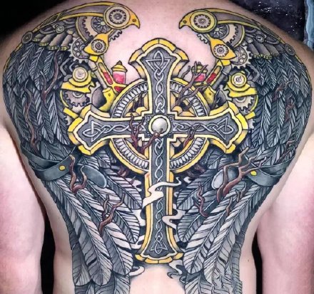 纹身十字架 9张西方宗教的十字架纹身图案