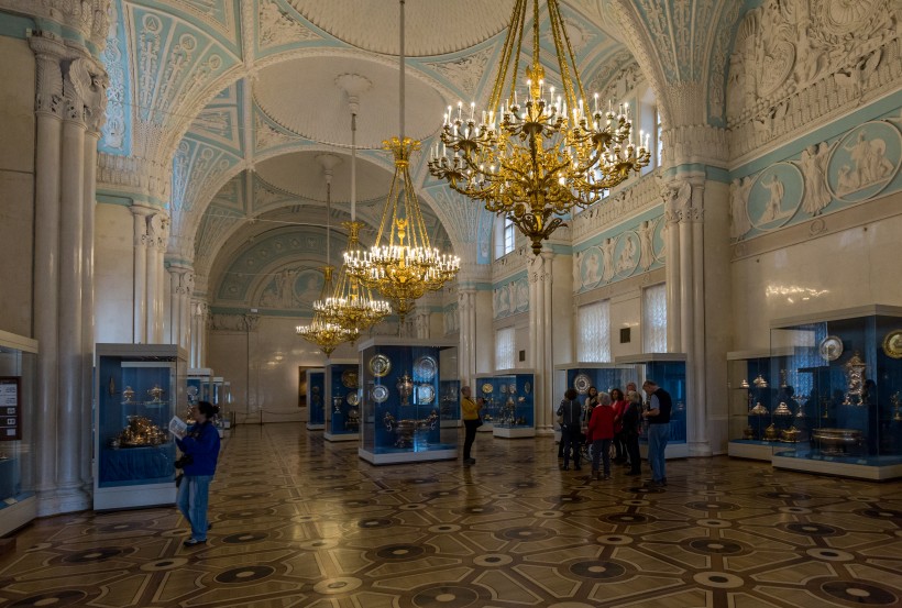 俄罗斯冬宫博物馆建筑风景图片(10张)
