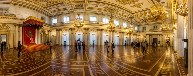 俄罗斯冬宫博物馆建筑风景图片(10张)