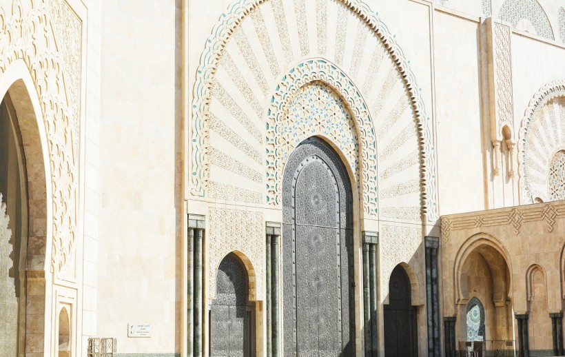 摩洛哥卡萨布兰卡的哈桑二世清真寺建筑风景图片(8张)