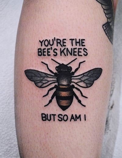 小蜜蜂纹身 9张昆虫小蜜蜂的纹身图片作品