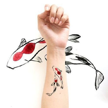 小鱼纹身 很好看的一组纹身小鱼图片欣赏