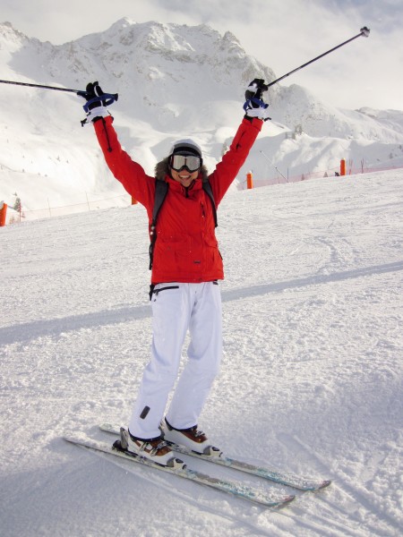 雪地里的滑雪爱好者图片(11张)