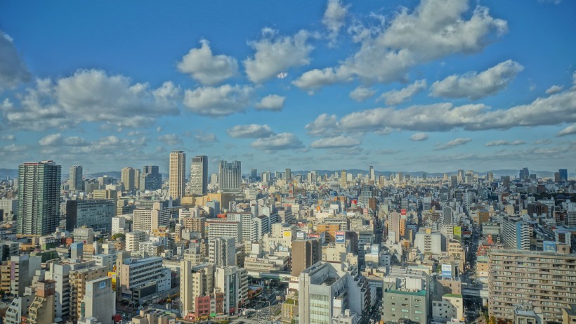 日本大阪城市风景图片(9张)