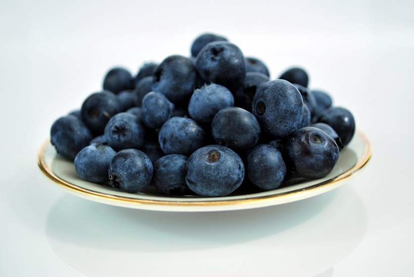 餐盘中的蓝莓图片(12张)