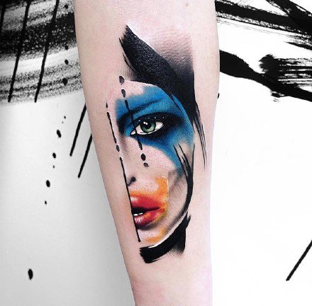 水墨纹身 9款超个性的创意水墨纹身图案