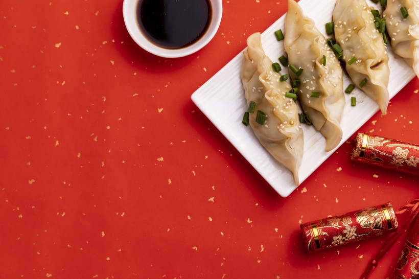 冬至鲜香好吃煮熟的饺子图片(9张)