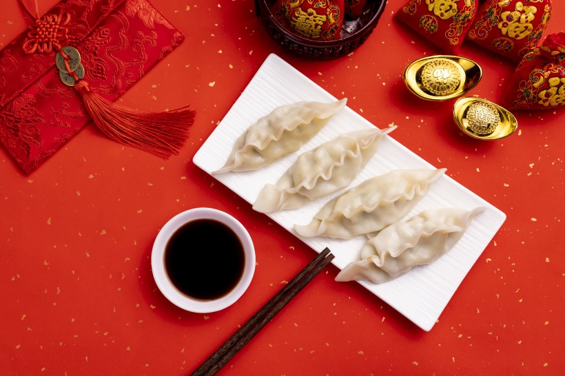 冬至鲜香好吃煮熟的饺子图片(9张)