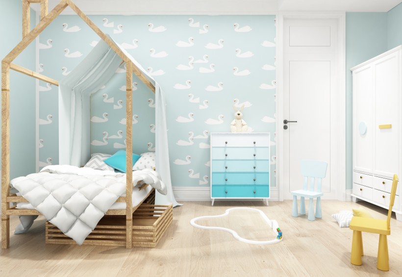 北欧风格儿童卧室设计图片(12张)