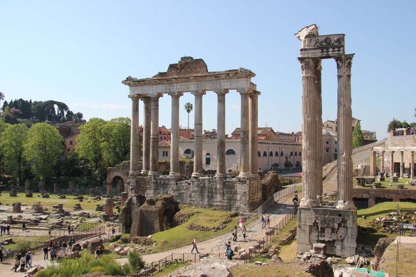 意大利古罗马废墟风景图片(14张)