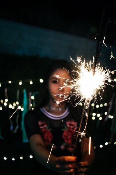 拿在手上的烟花棒图片(21张)