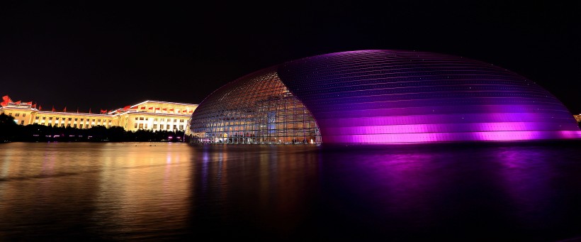 中国国家大剧院夜景图片(13张)