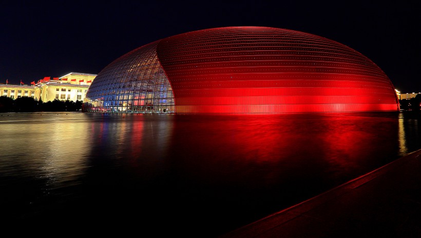 中国国家大剧院夜景图片(13张)