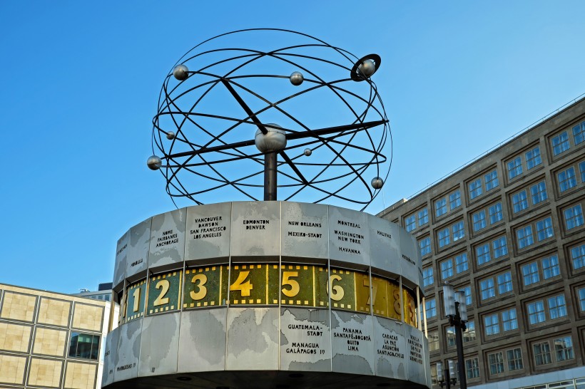 德国柏林世界时钟高清图片(10张)