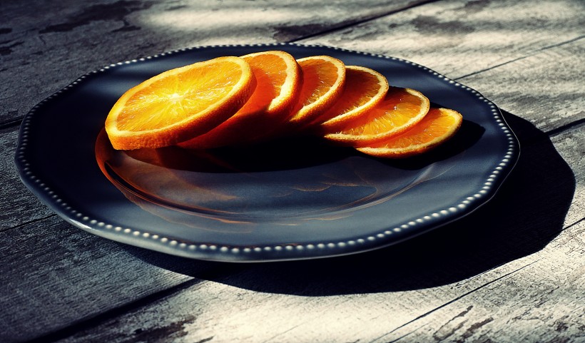 酸甜可口营养十足切开的橙子图片(15张)