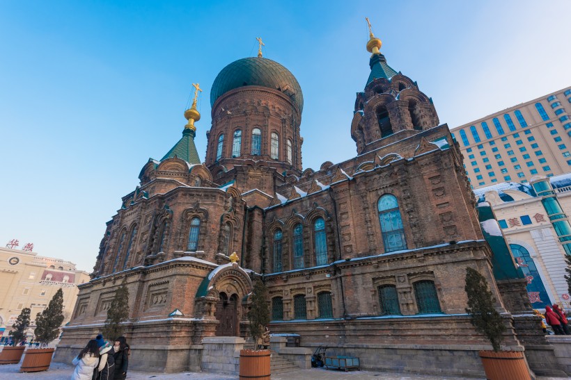 哈尔滨圣索菲亚教堂建筑风景图片(10张)