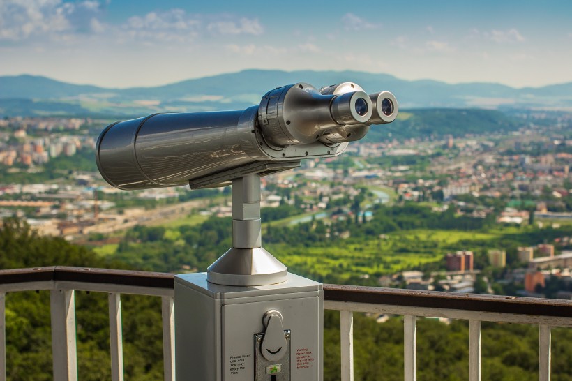 观景台上的望远镜图片(14张)