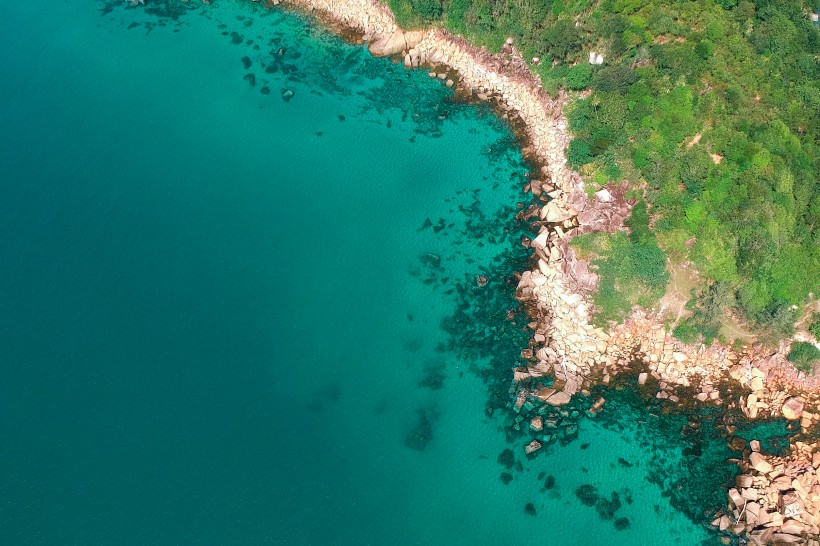 海岸线的鸟瞰图片(16张)