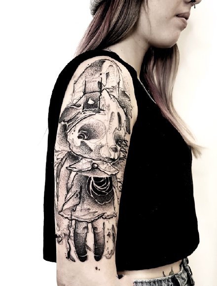 一组迷幻暗黑风格-来自俄罗斯的纹身艺术家的作品