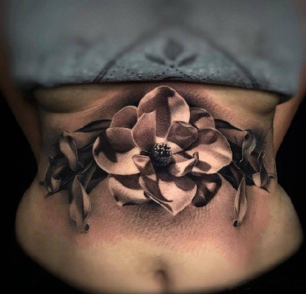 一组欧美黑灰创意写实纹身图片