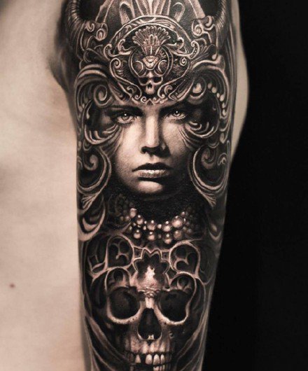 欧美花臂纹身 13款欧美创意写实的手臂花臂纹身图案