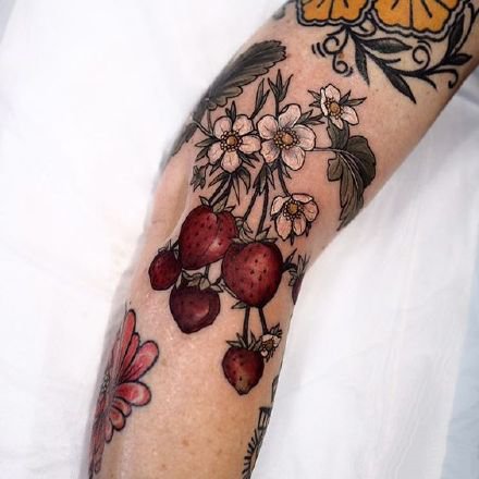 森系女孩的9款植物系列tattoo纹身图案