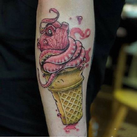 冰激凌纹身 9款创意的冰淇淋纹身图片