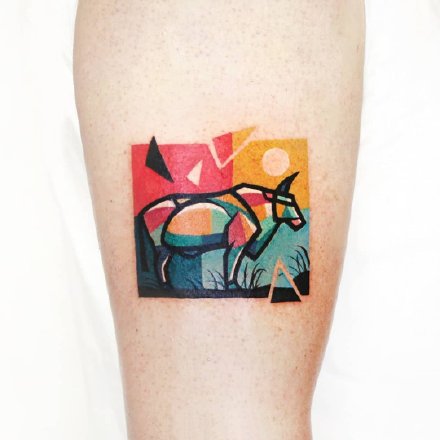 波普艺术风格的9款彩色纹身图片