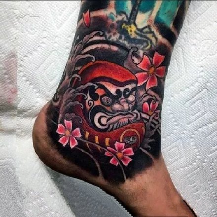 纹身达摩蛋 19款好看的日式达摩蛋纹身图案