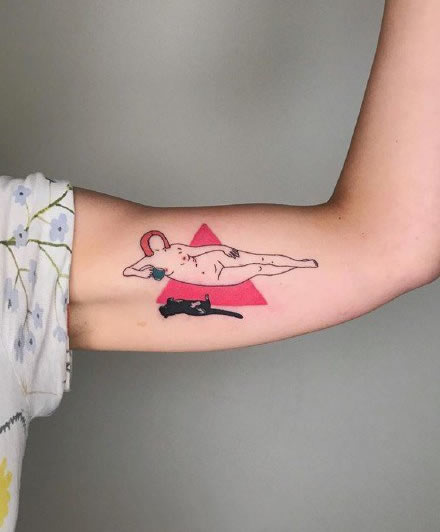 波特兰纹身师Shannon Wolf创作的童年记忆俏皮纹身