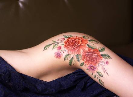 小清新女生纹身 小清新感觉适合女生的9款花卉纹身图片