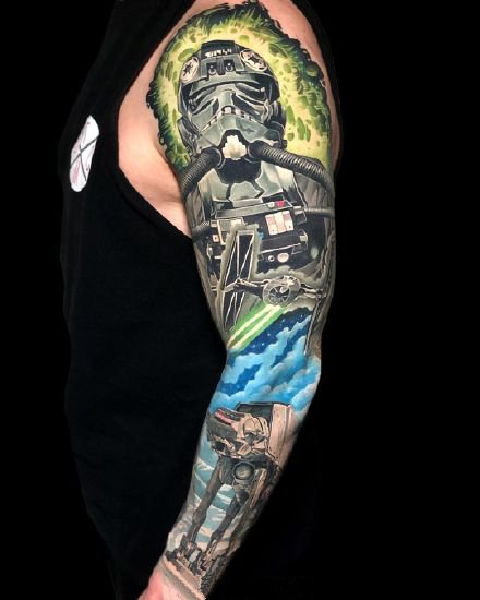 一组酷酷的写实手臂纹身图案欣赏