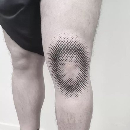 膝盖纹身 纹在膝盖上的9款个性花纹身图案