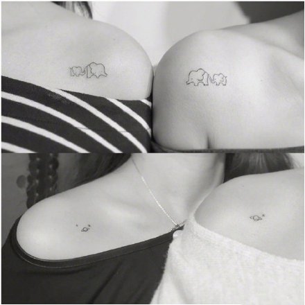 姐妹纹身 适合闺蜜姐妹的9款极简风格小纹身