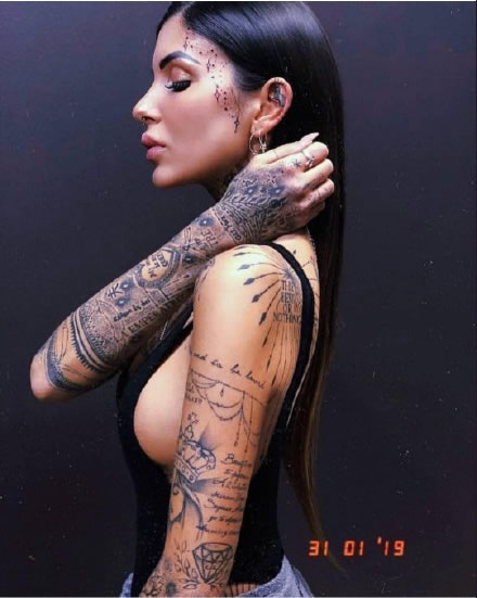 性感纹身美女图片 一组ins上的tattoo girl美女图片