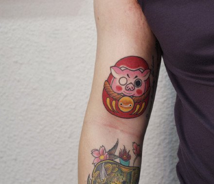 郑州纹身 9款达摩主题的纹身图片 郑州针武堂纹身作品