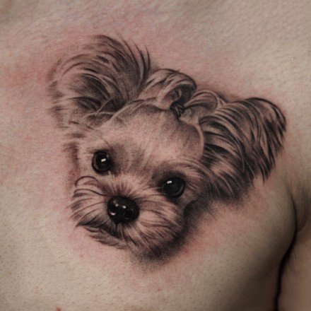9款小狗纹身图案-北京纯刺青PureTattoo纹身作品