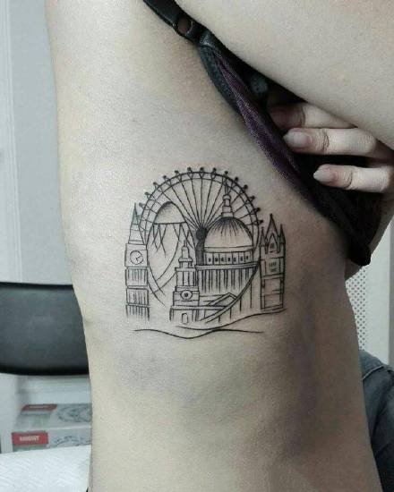 教堂纹身 16款教堂城堡等建筑纹身图案