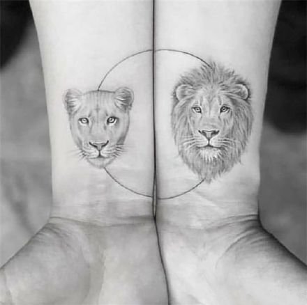 9款适合狮子座的小狮子纹身图片
