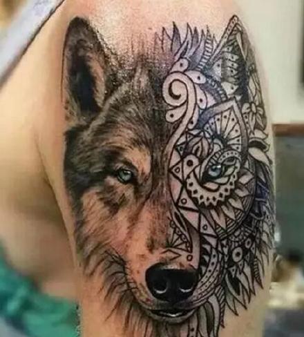 好看的15款狼纹身作品和手稿赏析