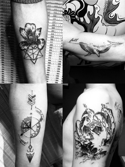 武汉纹身锦上刺青的9款作品欣赏