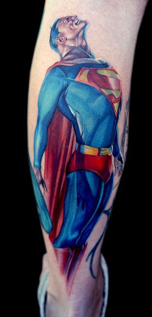 超人纹身 9款个性的超人superman主题的纹身图片