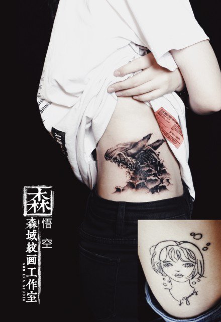 深圳纹身 9款深圳森域纹画工作室-悟空纹身作品